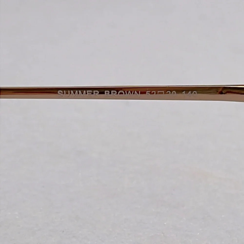 NEW Lido West Summer Brown Golden Metal Eyeglass Frame
